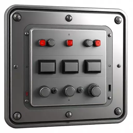 LargeButtonPanel3DModel Low-poly 3D model