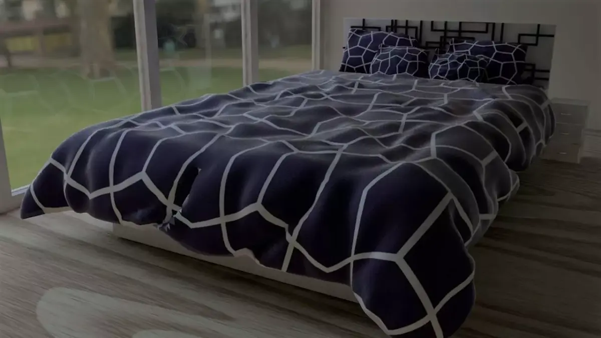 Modern Designer Bed Free 3D model