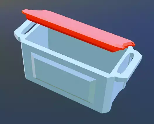 rugged cooler 3D print model