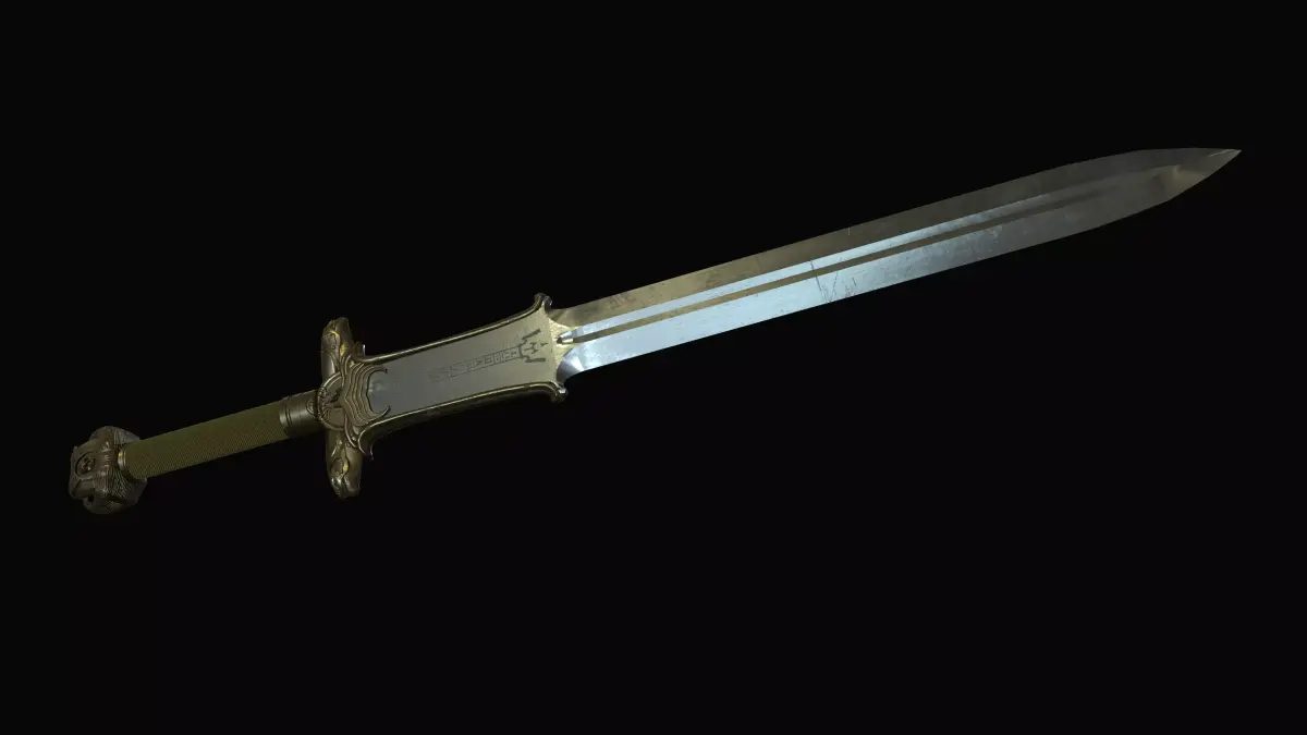 Atlantean Sword Low-poly 3D model