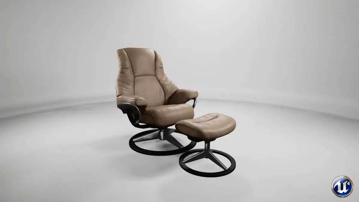 Stressless Live S Signature chair  Free low-poly 3D model