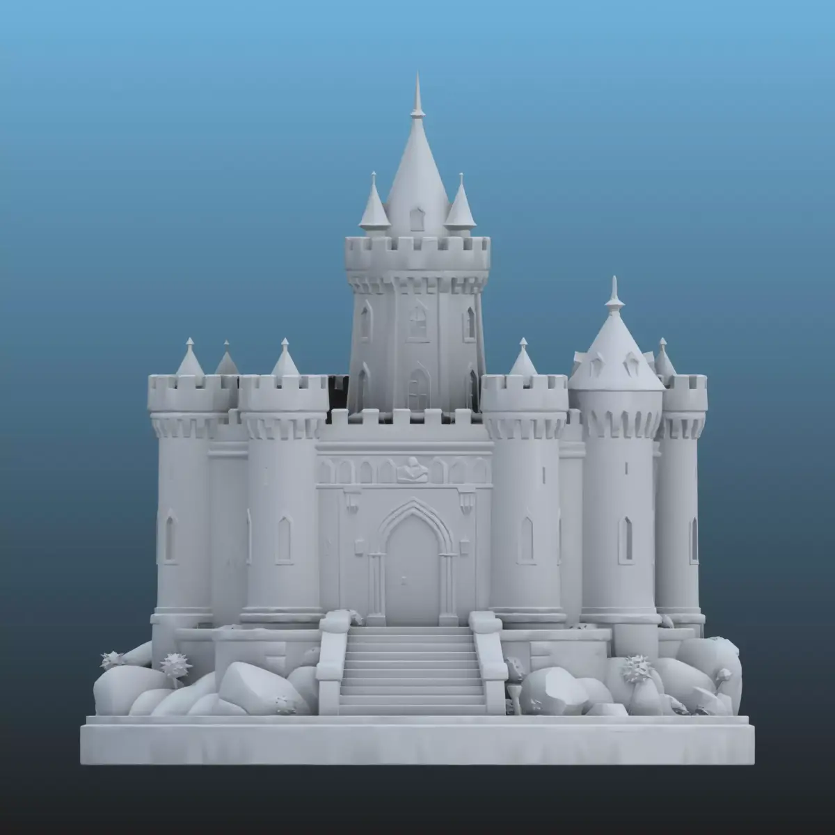 High-Detail Medieval Castle PM-108 3D print model