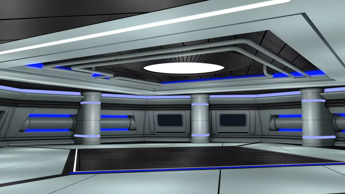 Futuristic Sci Fi Room 3D model