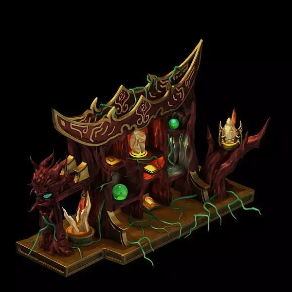 Game model - furniture cabinet disillusion Ming fi 3D model purchase