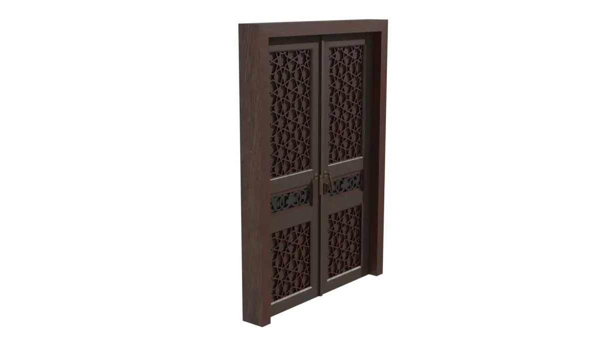 Ottoman Wooden Door 3D model