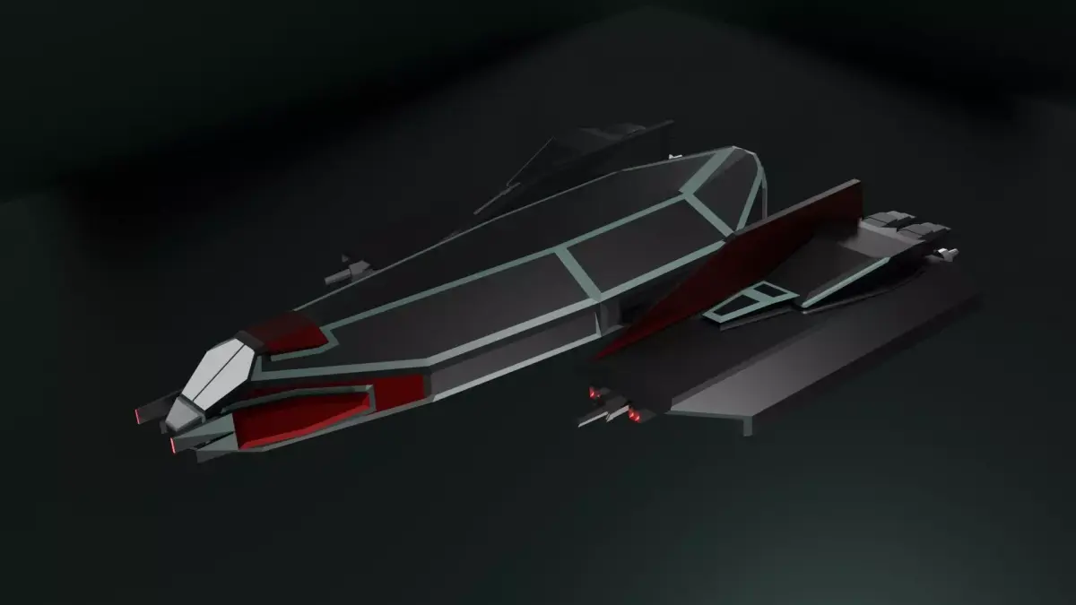 Starship spaceship 3D model