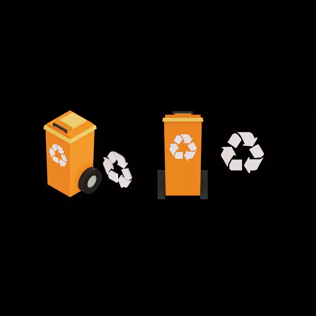 Recycle Bin Recycle Icon Free low-poly 3D model Free low-poly 3D model