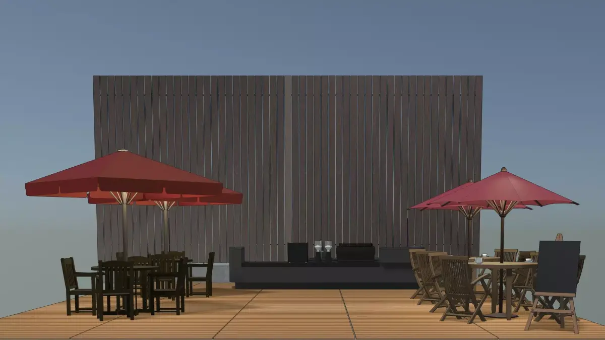 Cafe shop 2312 3D model
