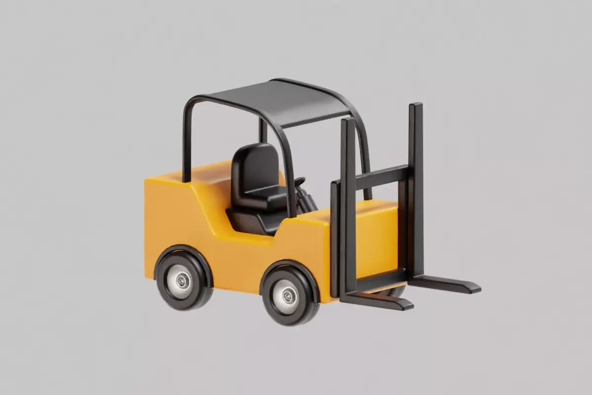 Golf Cart Cartoon Low-poly 3D model purchase