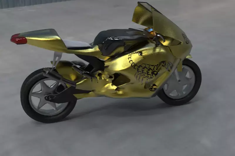 3D Heavy Bike Scorpion edition  3D model