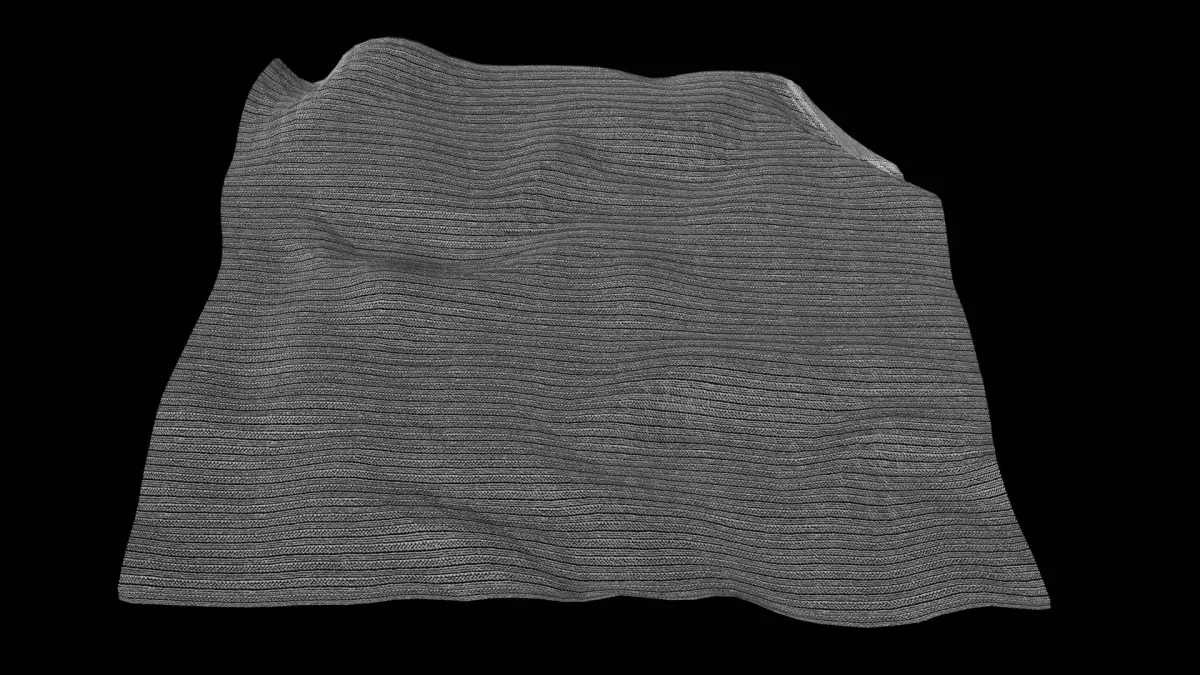 Blanket striped cloth Free 3D model