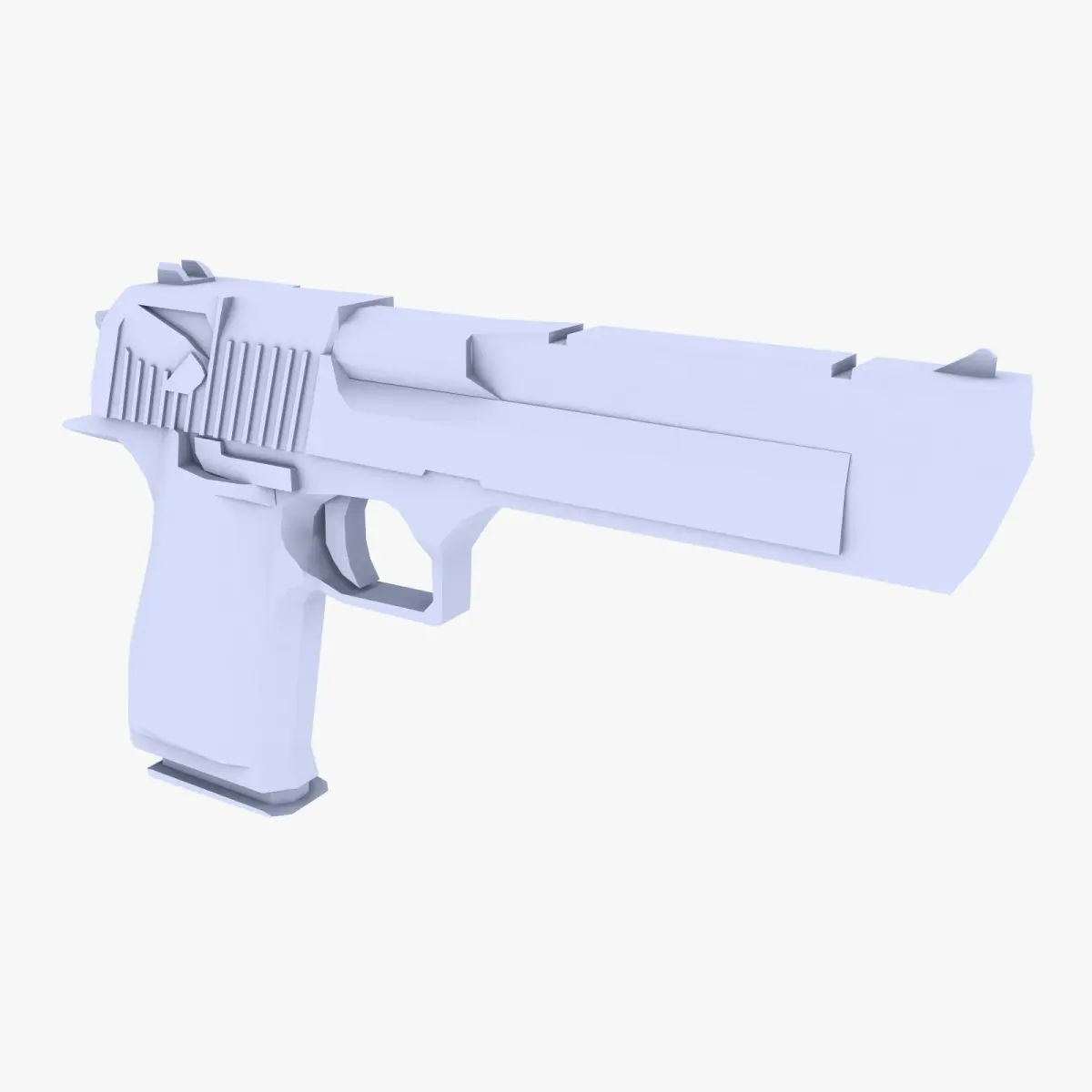 Desert Eagle low poly Low-poly 3D model