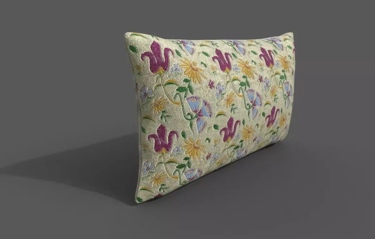 Cushion furniture Low-poly 3D model purchase