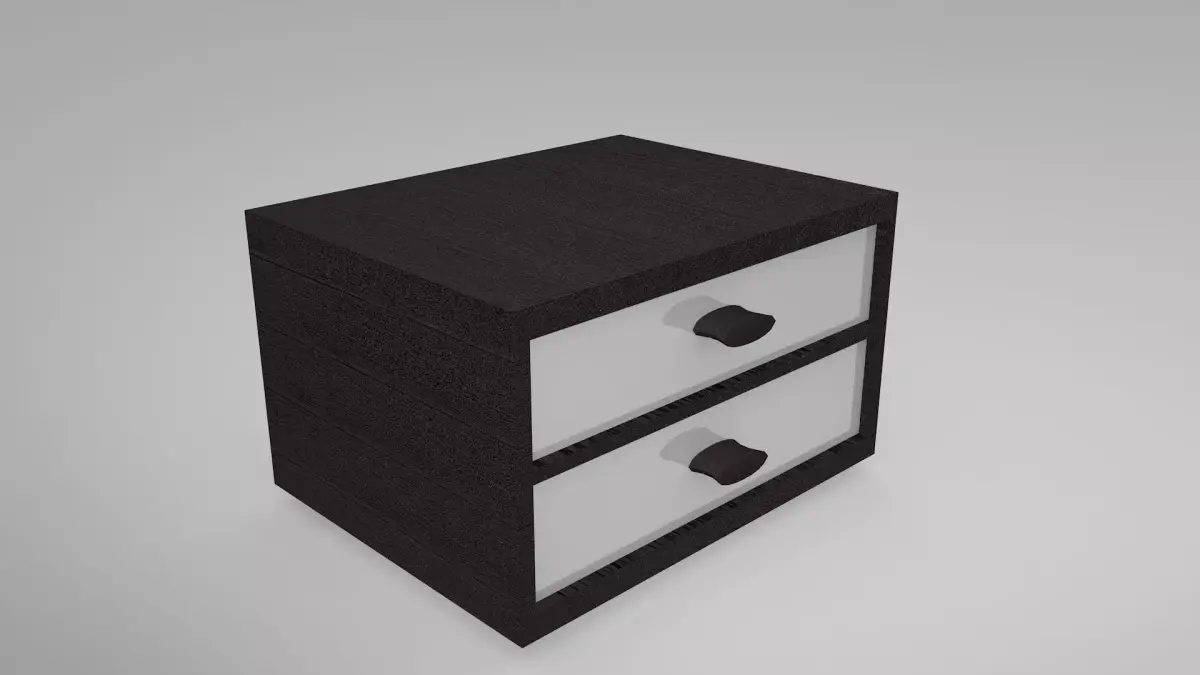 Bedside table Free low-poly 3D model get