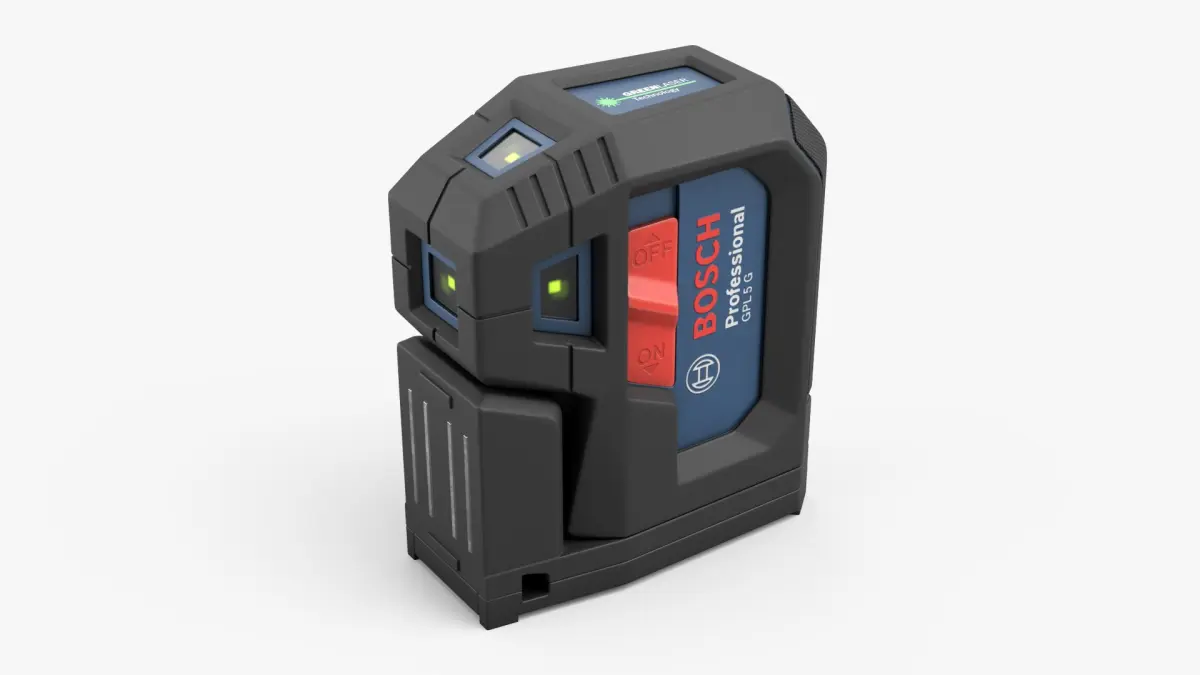 Bosch Professional Alignment Laser Tool Black Blue 3D model