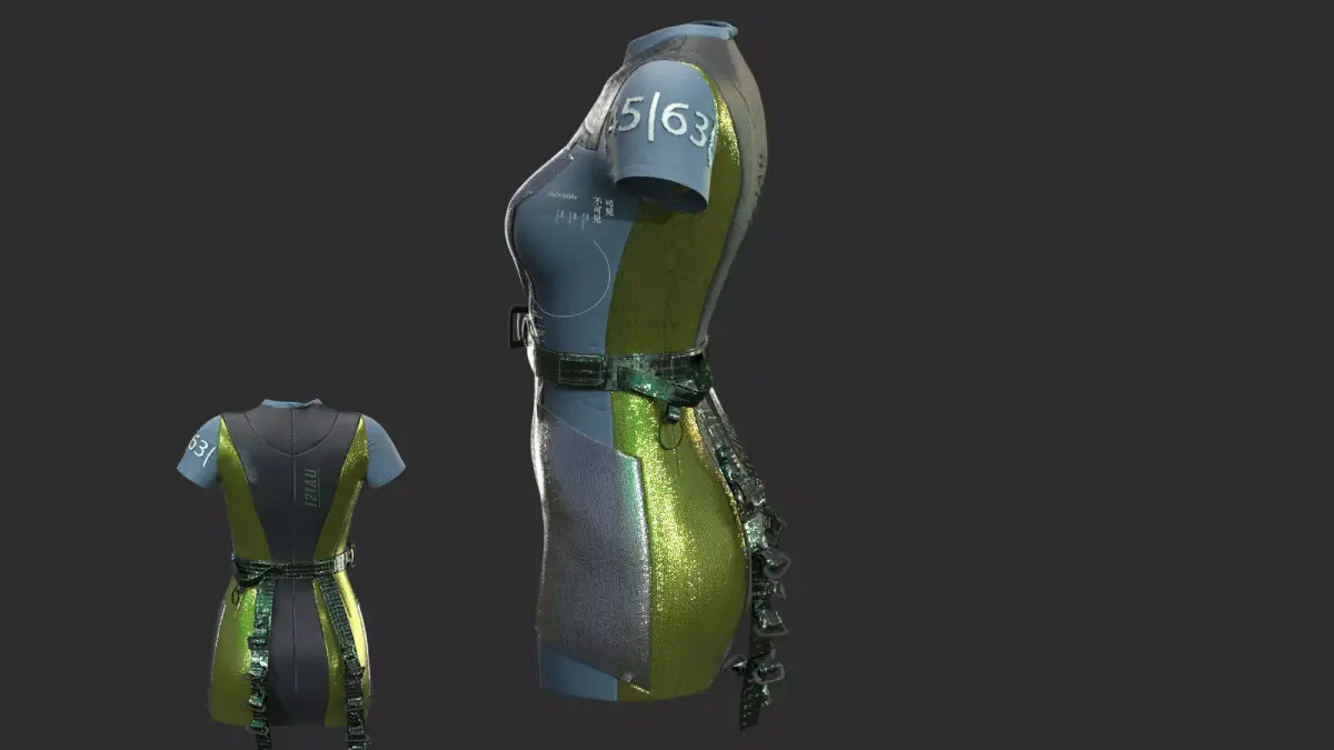 SCIFI DRESS 3D model