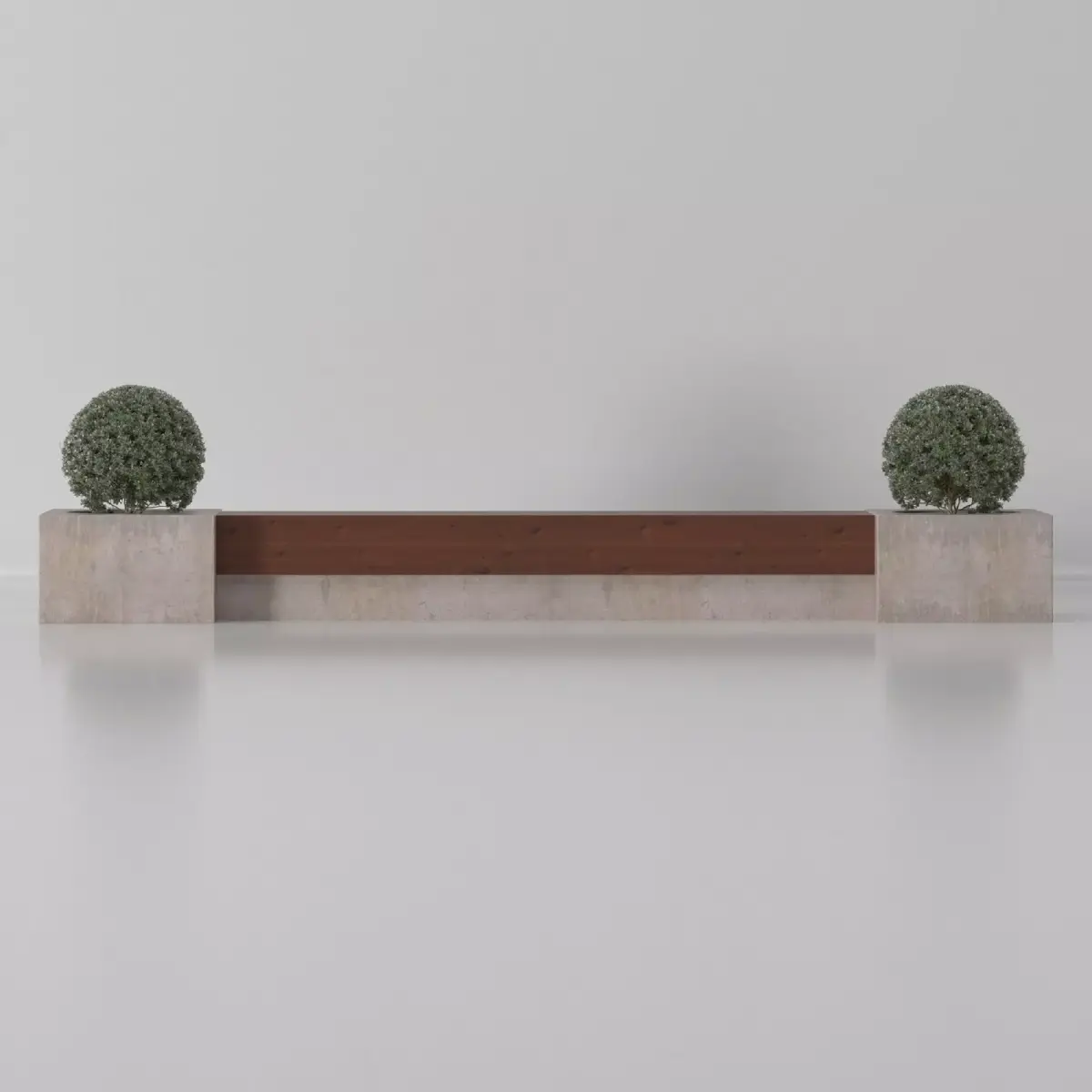 Modern bench Low-poly 3D model buy