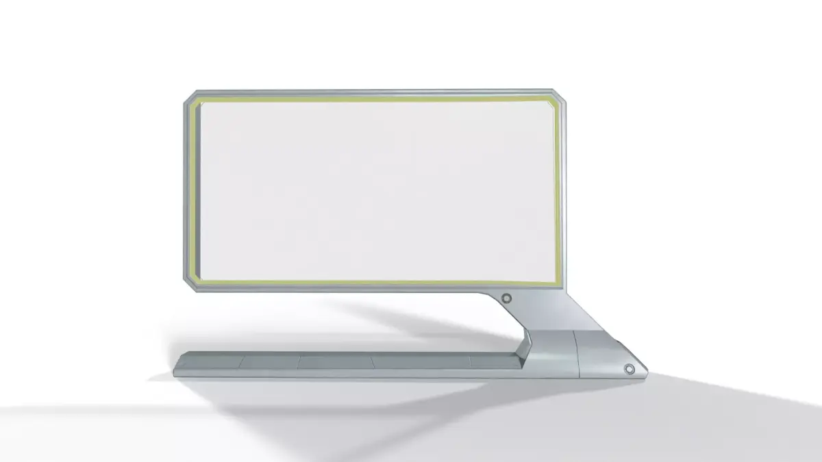 Sci-Fi Projector Screen Low-poly 3D model