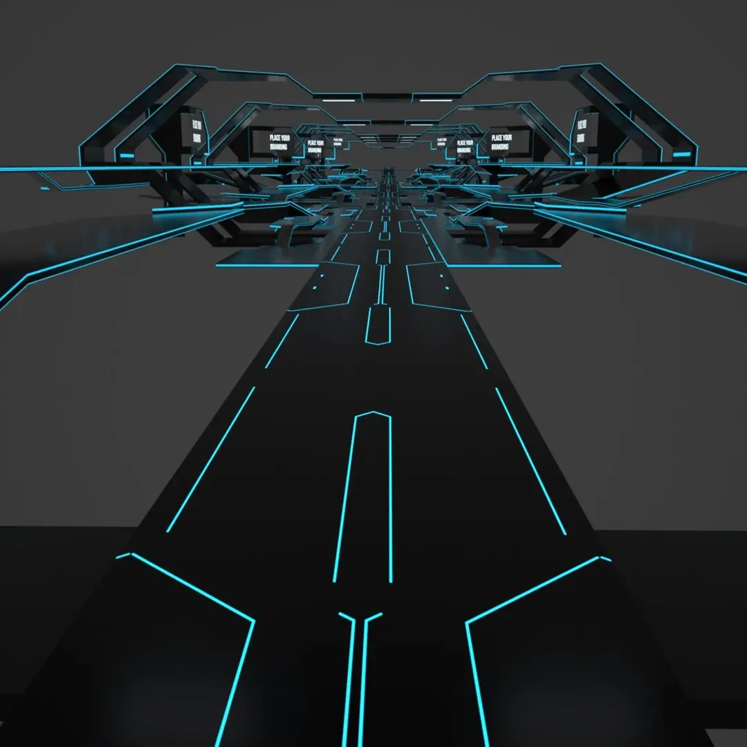 Sci Fi Corridor 3D model 190
