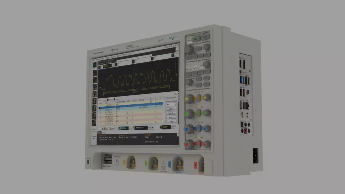 The Infiniium 9000 H-Series high-definition oscilloscopes 3D model
