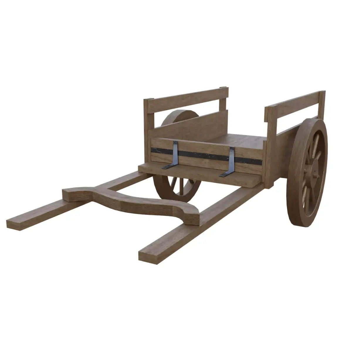 Garden Cart Low-poly 3D model purchase