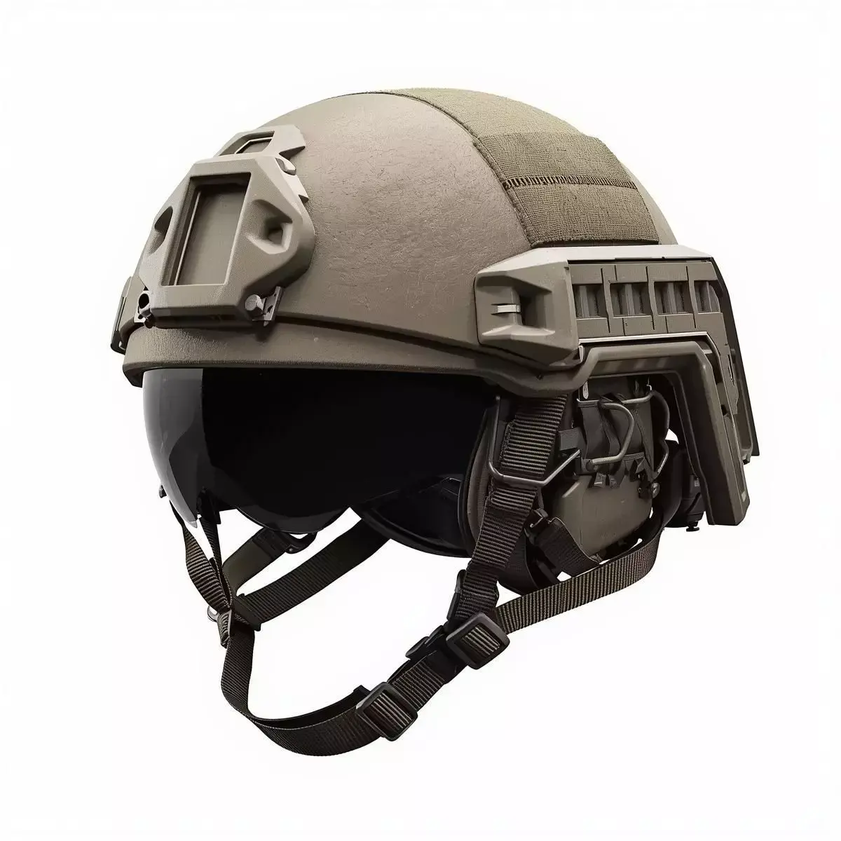 Tactical Ballistic Flight Helmet 3D Model Low-poly 3D model