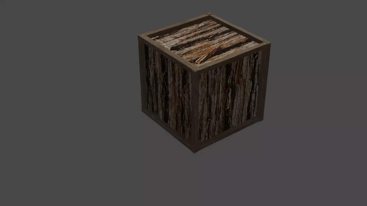 Crate wooden box Free low-poly 3D model buy