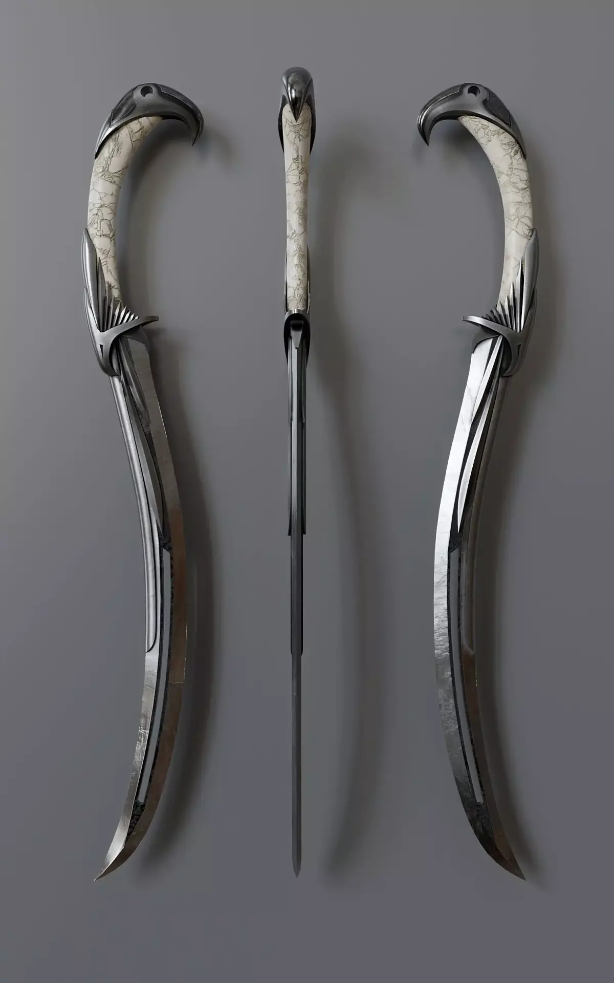 Fantasy Melee Weapon A2 Low-poly 3D model
