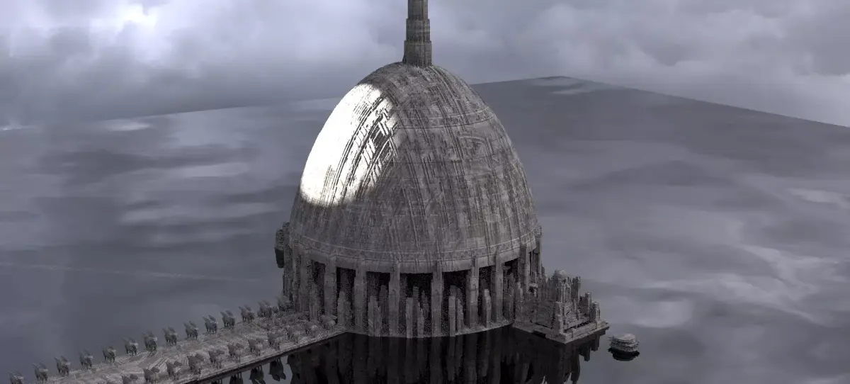 Babylon Tower Scifi verison 3 3D model