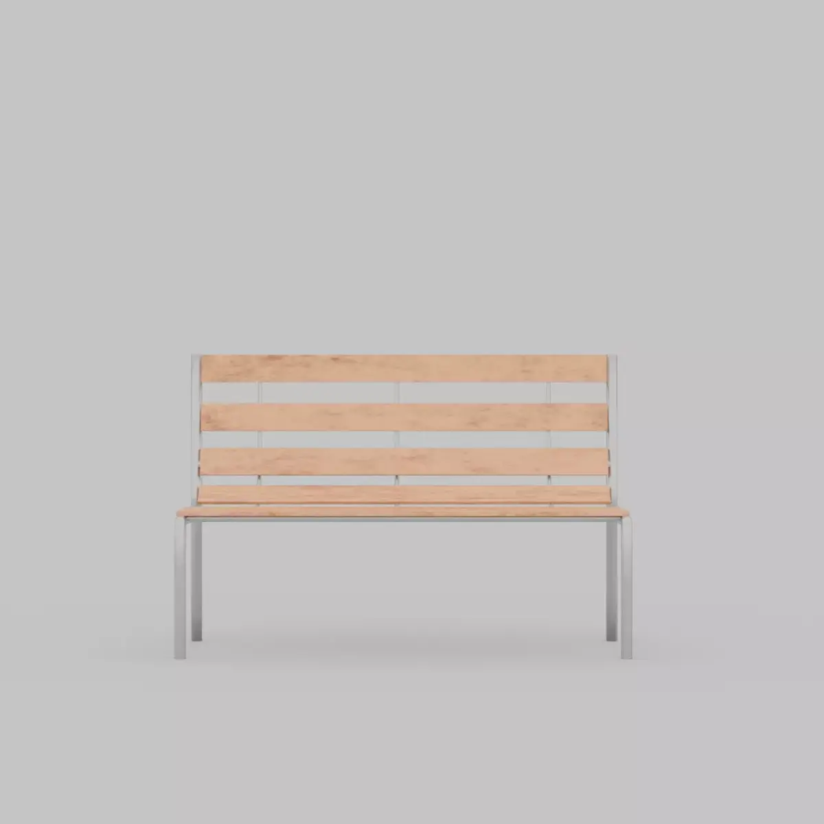 PARK BENCH Low-poly 3D model 12
