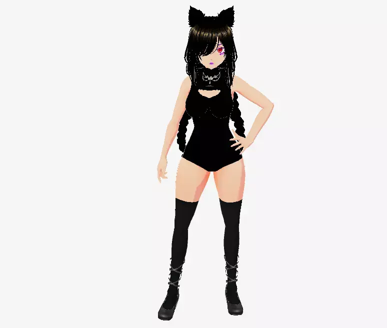  Female Character  Outfits  VRM and fbx Game Ready Sci-Fi Model Low-poly 3D model purchase