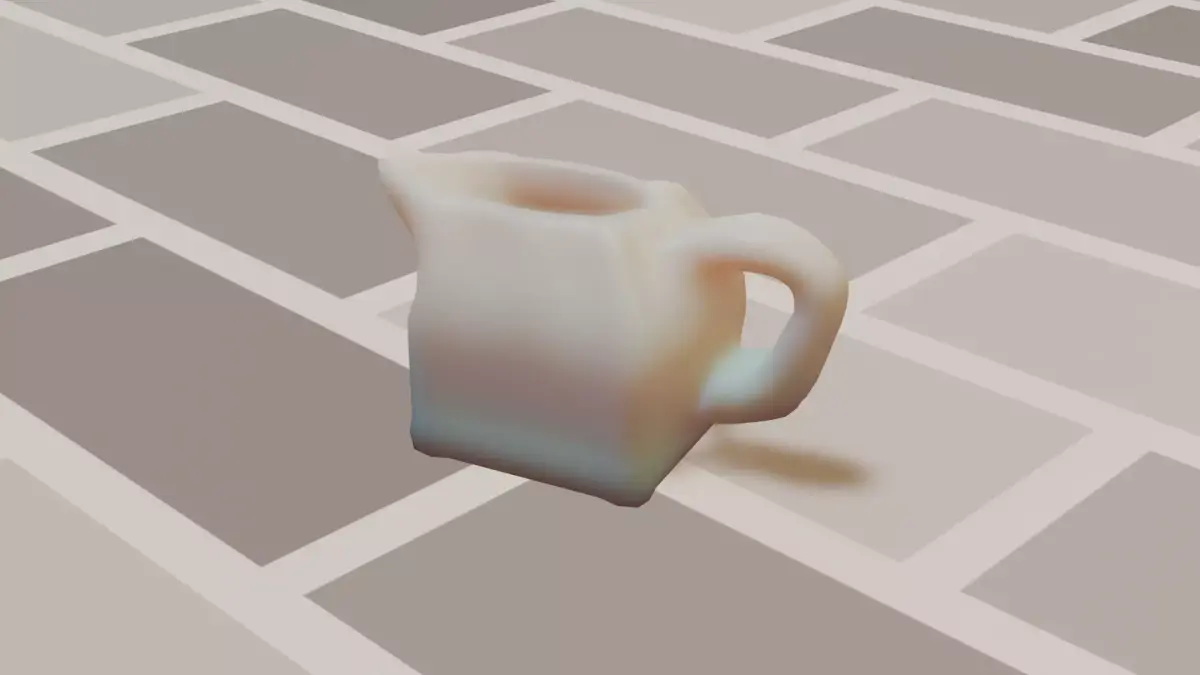 Coffee creamer Free low-poly 3D model
