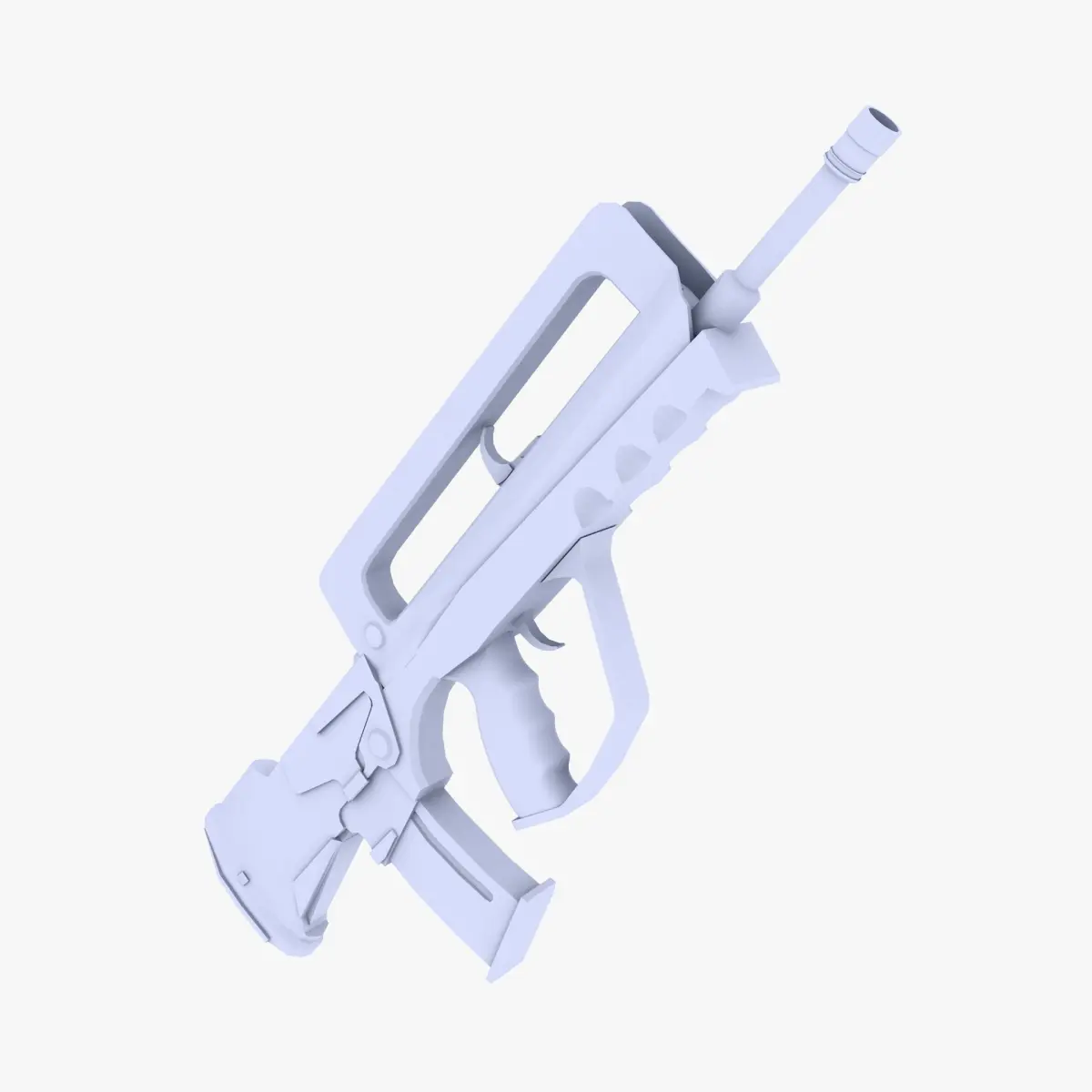 Famas Assault Rifle Low-poly 3D model