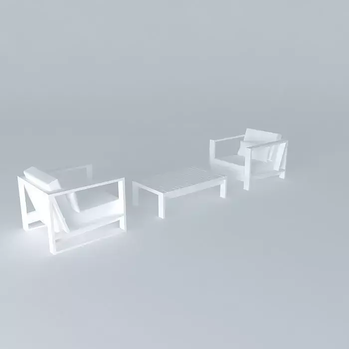 balcony furniture Free 3D model