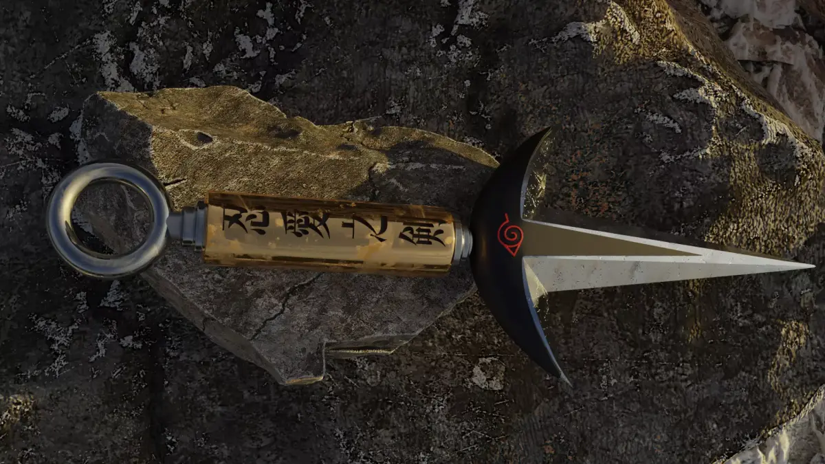 Stylized Minato Kunai  3D model
