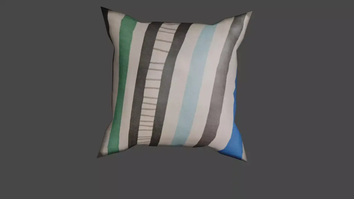 Regular Couch Pillow  Free low-poly 3D model
