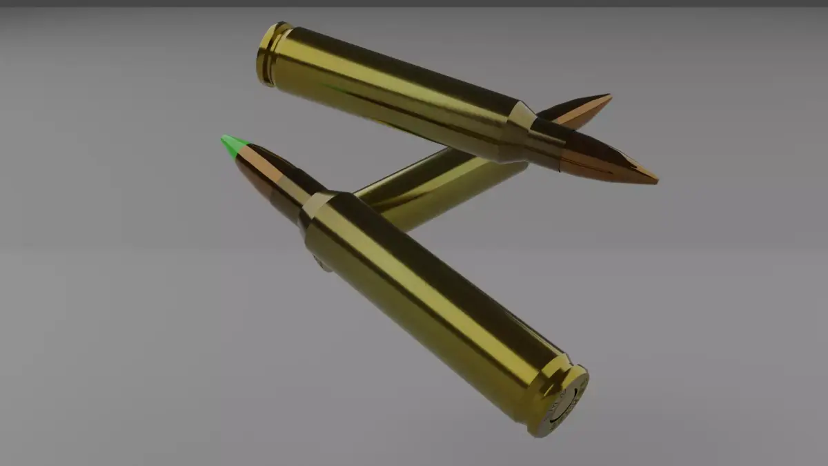 556x45 203 ammo Low-poly 3D model