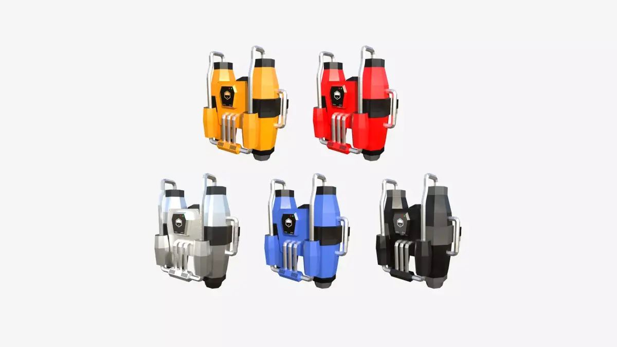 05 Jetpack Low Poly J Collection - SciFi Character Design purchase