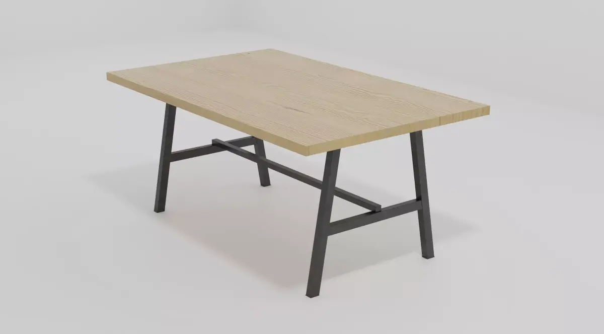 Simple Wooden Table Free 3D model purchase