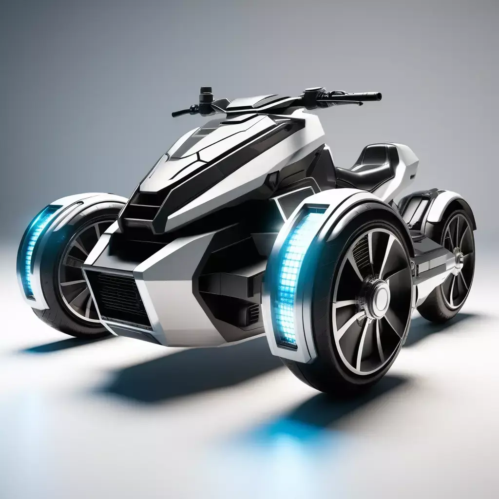 Futuristic Hoverbike Engine 3D Model 3D model purchase