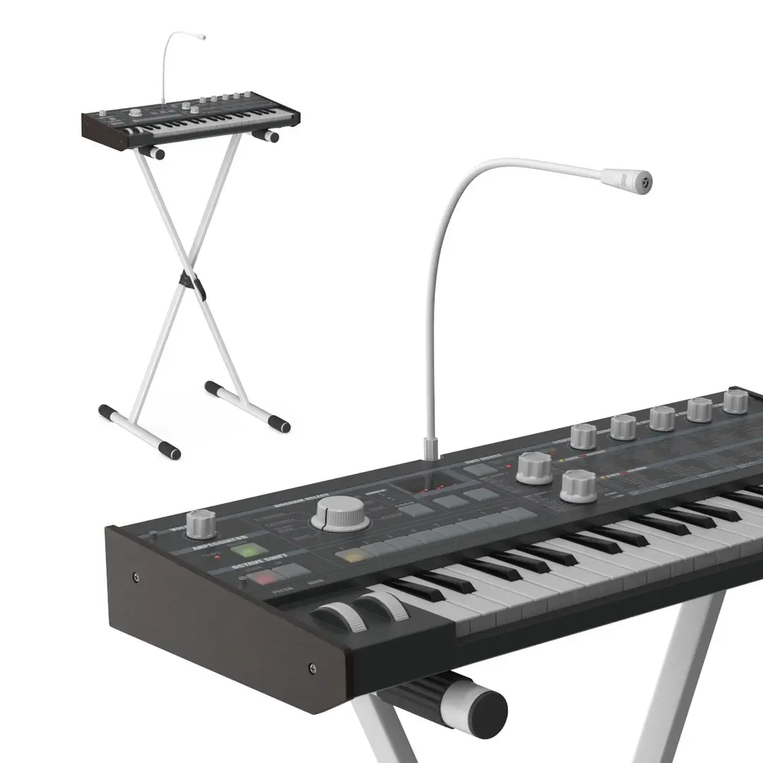 Performance Synthesizer on Adjustable Stand 3D model