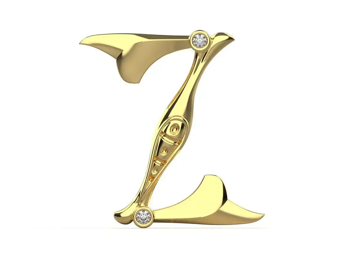 Alphabet Latin Z 3D print model purchase