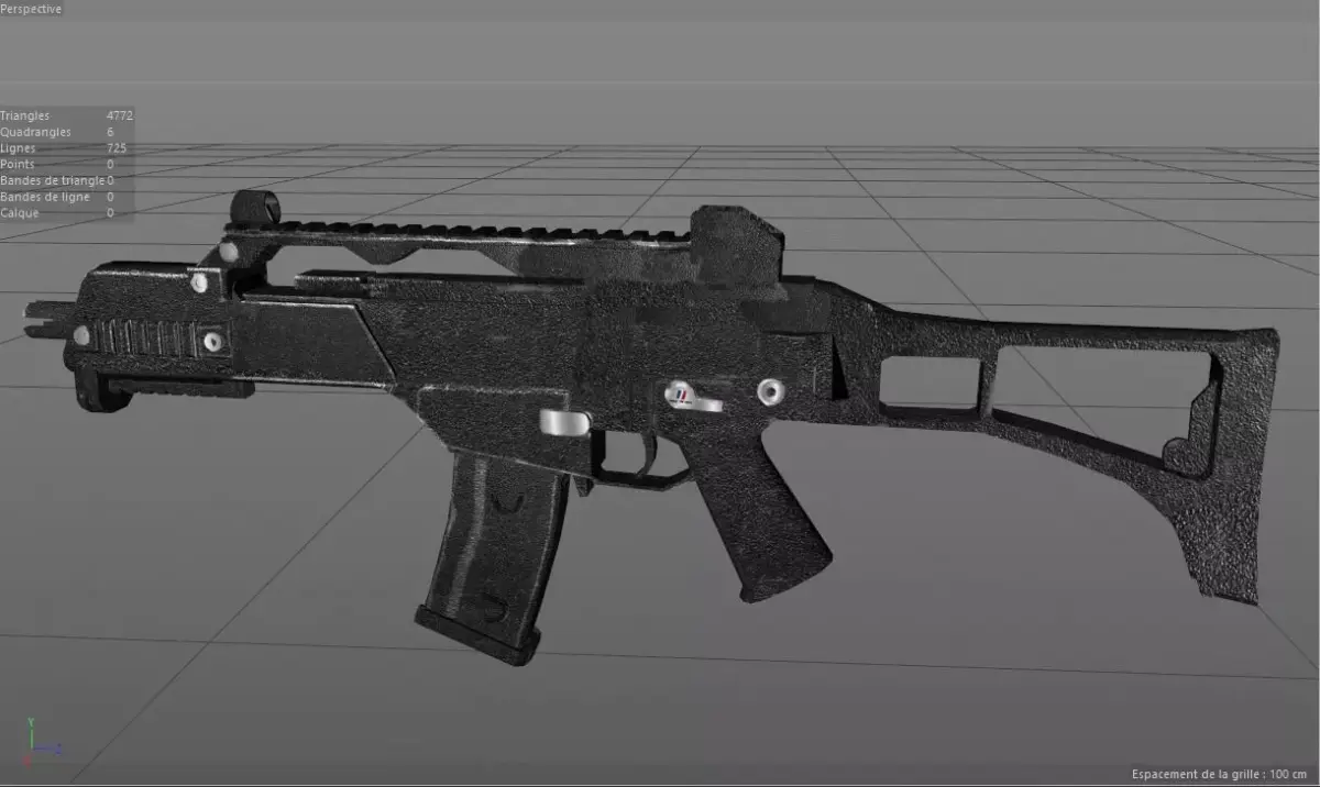 G36C FR Free 3D model