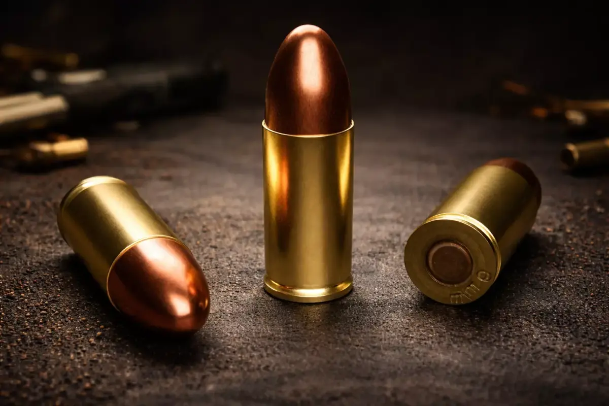 9mm Bullet Pistol Ammo Bullets Low-poly 3D model