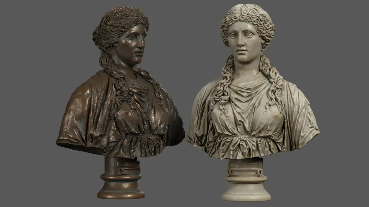 Roman Woman Bust 3D model