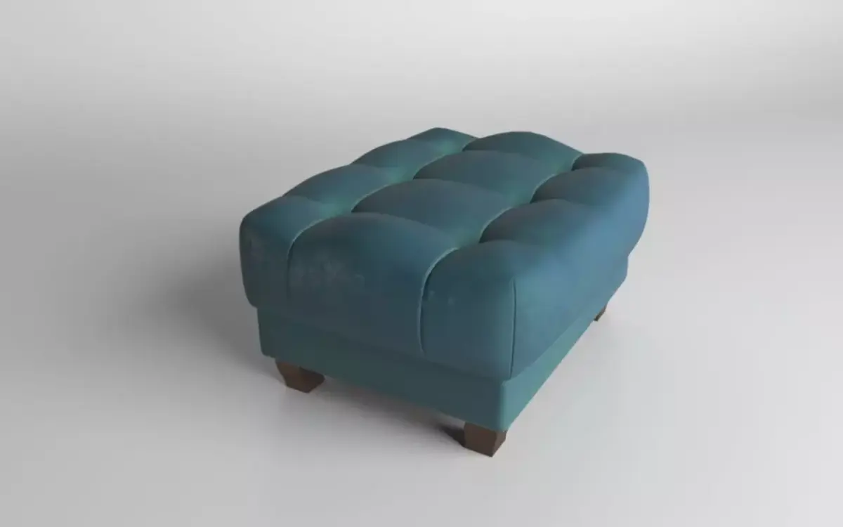 Pouf sea colour Free 3D model