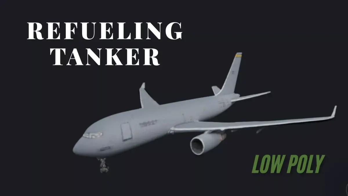 Military Aerial Refueling Tanker Aircraft 3D Model 3D model