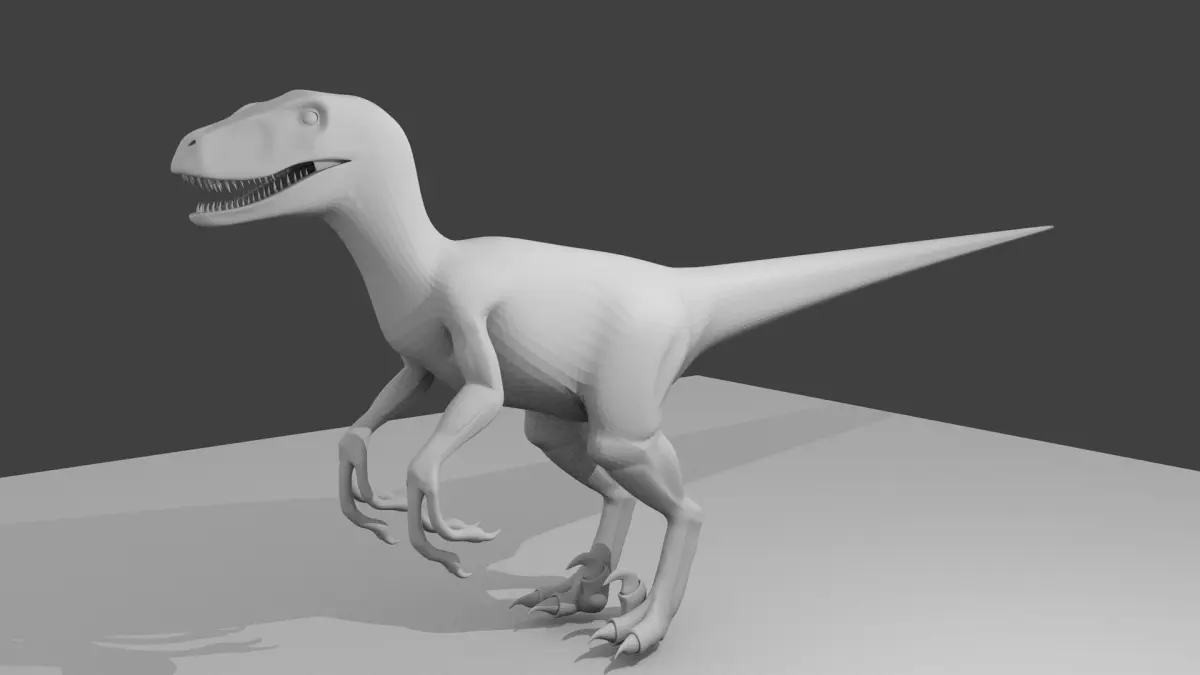 Velociraptor 3D model shop