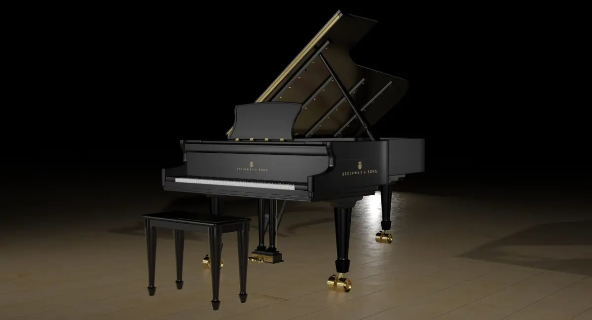 Piano Steinway Concert Grand Model D 3D model