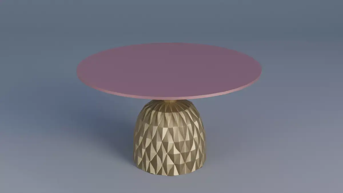 Coffee Table Low-poly 3D model 17